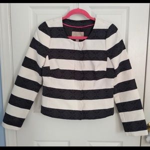 Banana Republic Zip Up Striped Jacket